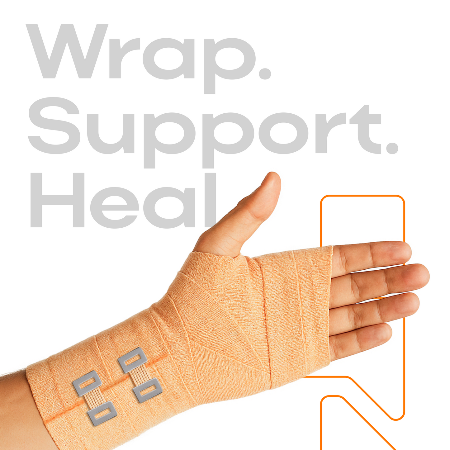 IMPETUS Cotton Crepe Bandage 8cm x 4mtr