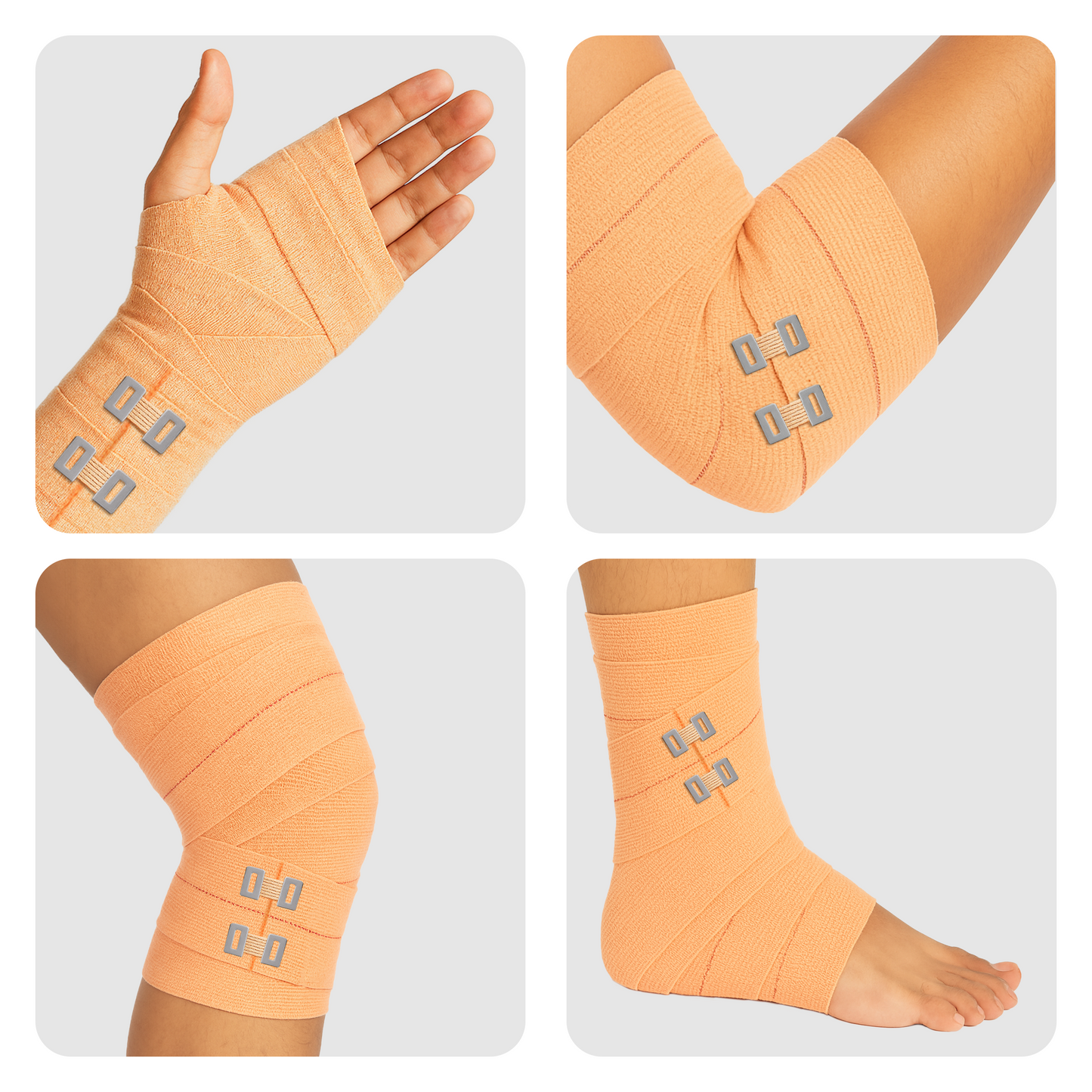 IMPETUS Cotton Crepe Bandage 8cm x 4mtr