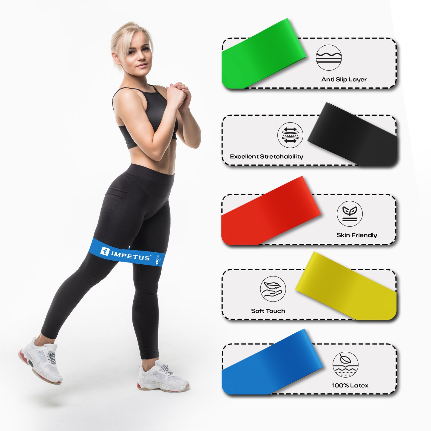 IMPETUS Resistance FlexBands Set of 5