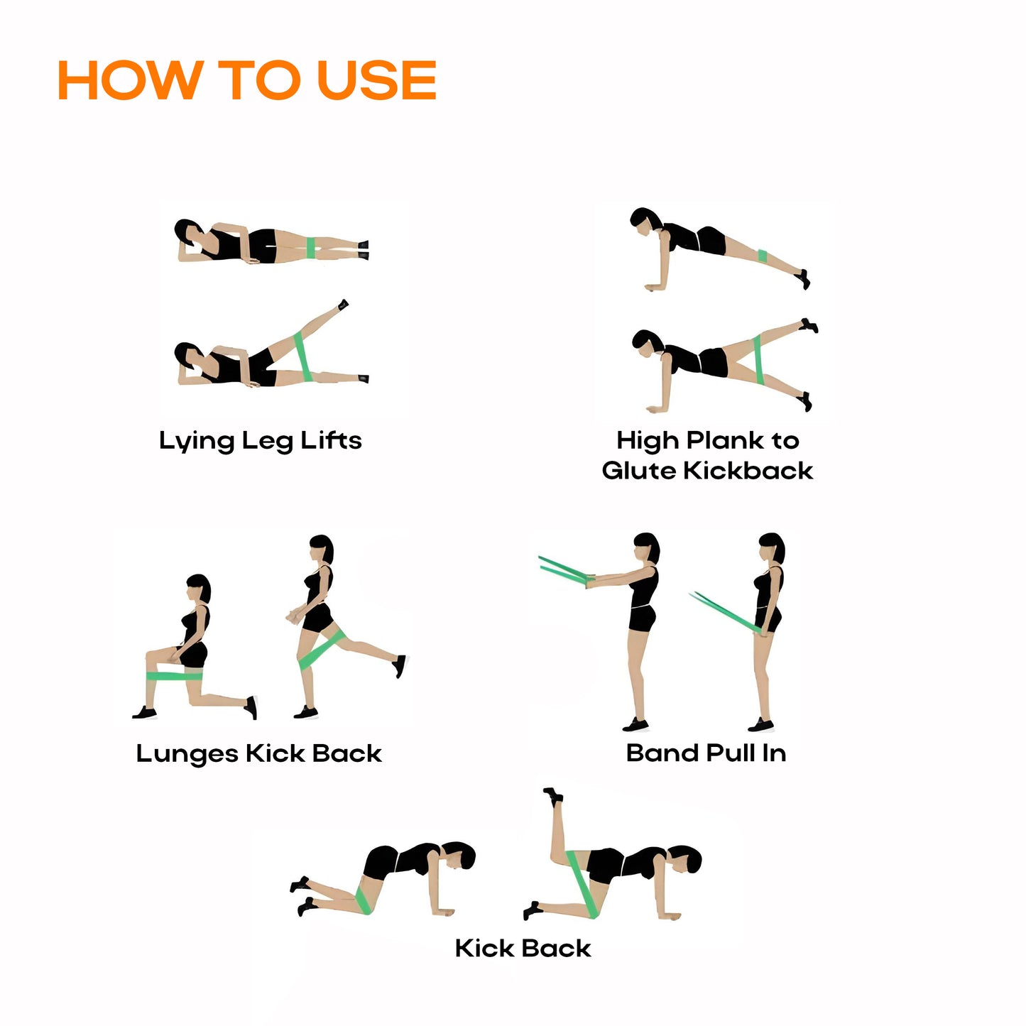 IMPETUS Resistance FlexBands Set of 5