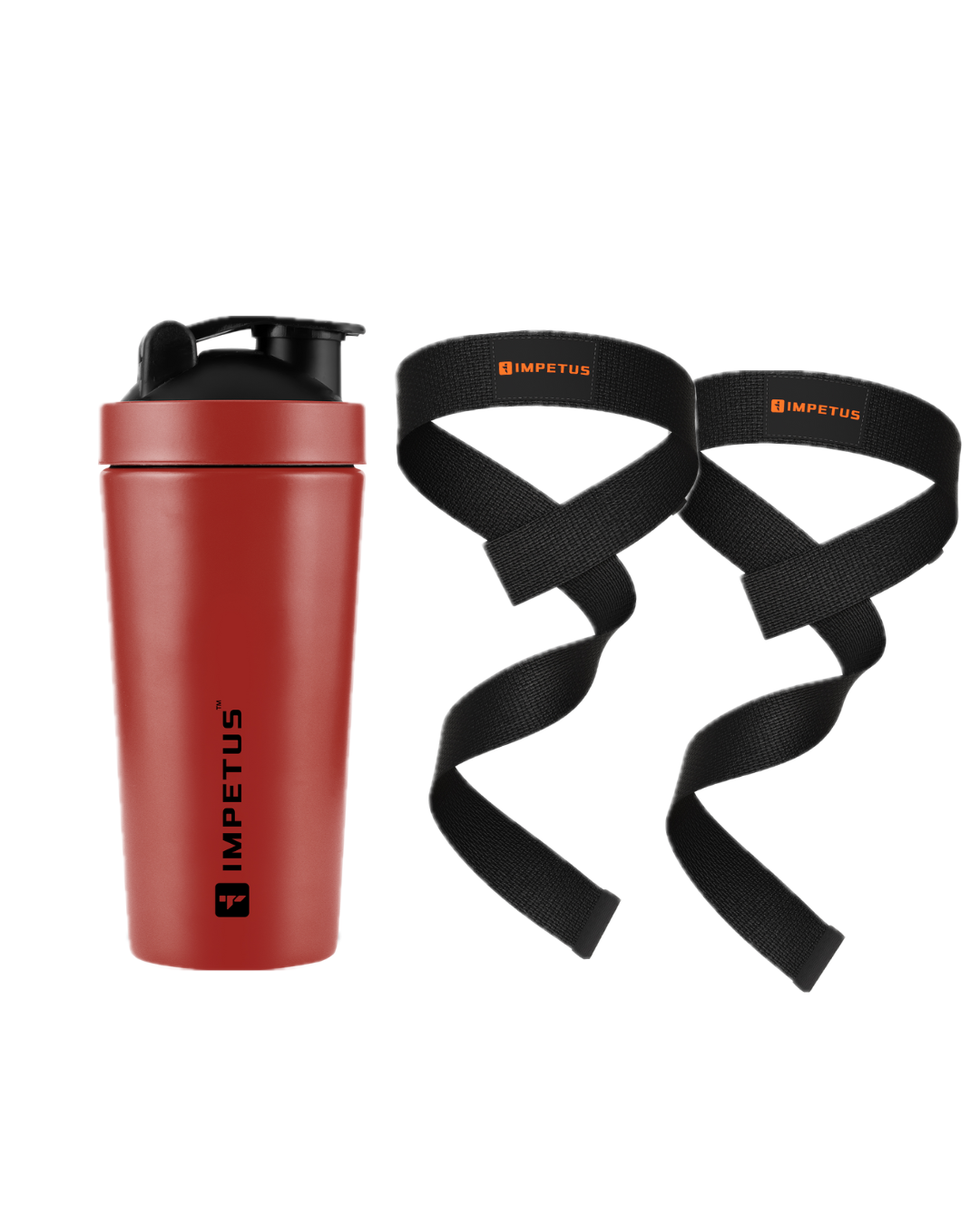 StrengthFuel Combo | Steel Protein Shaker and Deadlift Strap
