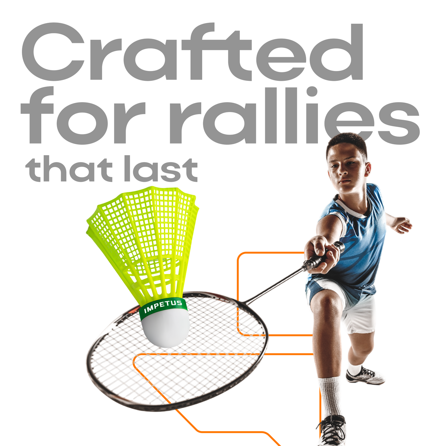 IMPETUS Rally Shuttlecock Pack of 6