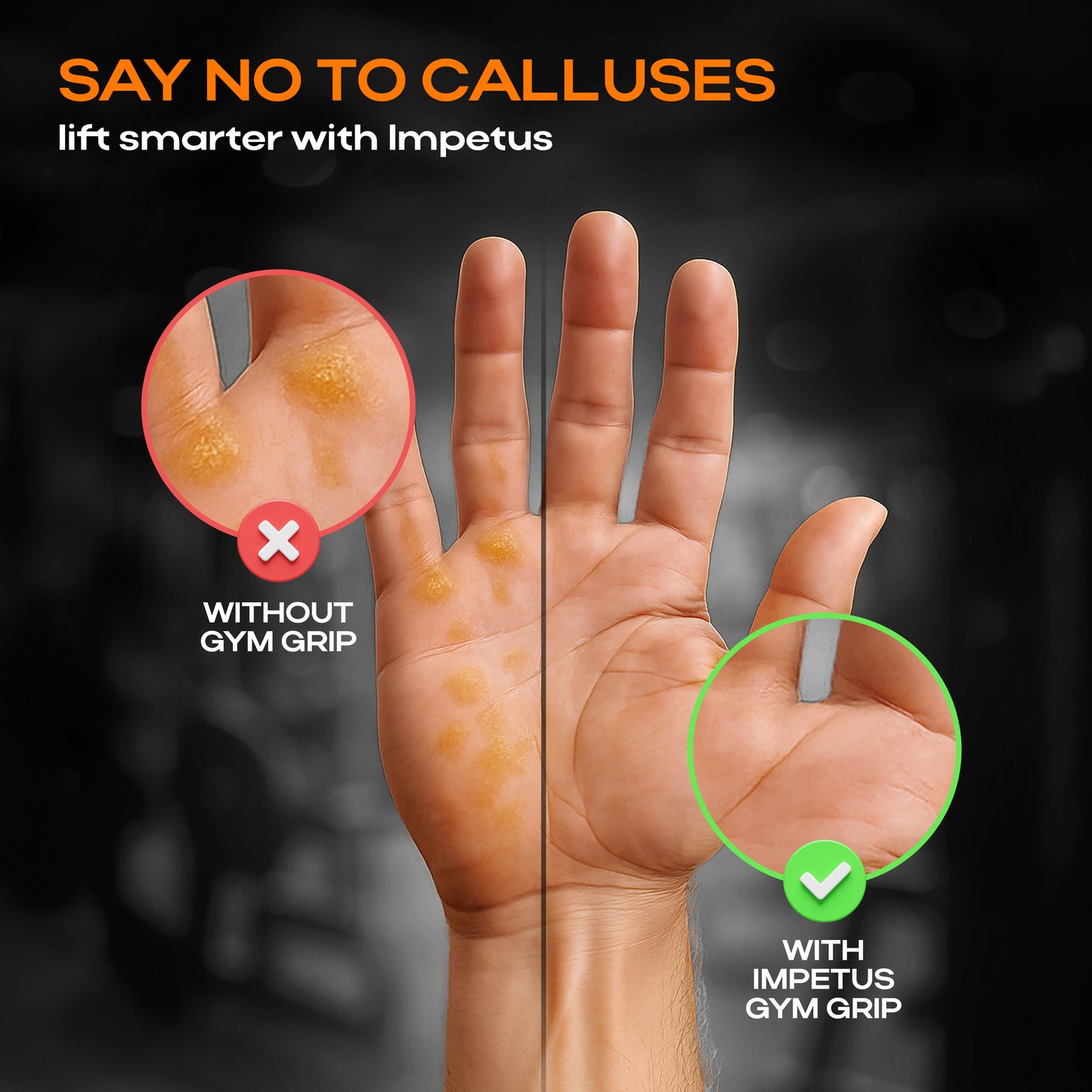 IMPETUS Gym Grip | Universal | Unisex | 1 Pair