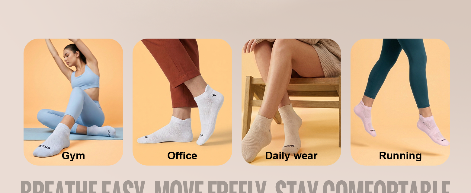 Cotton Socks for Women | Pack of 3 | Free Size - Fit & Fabric 2
