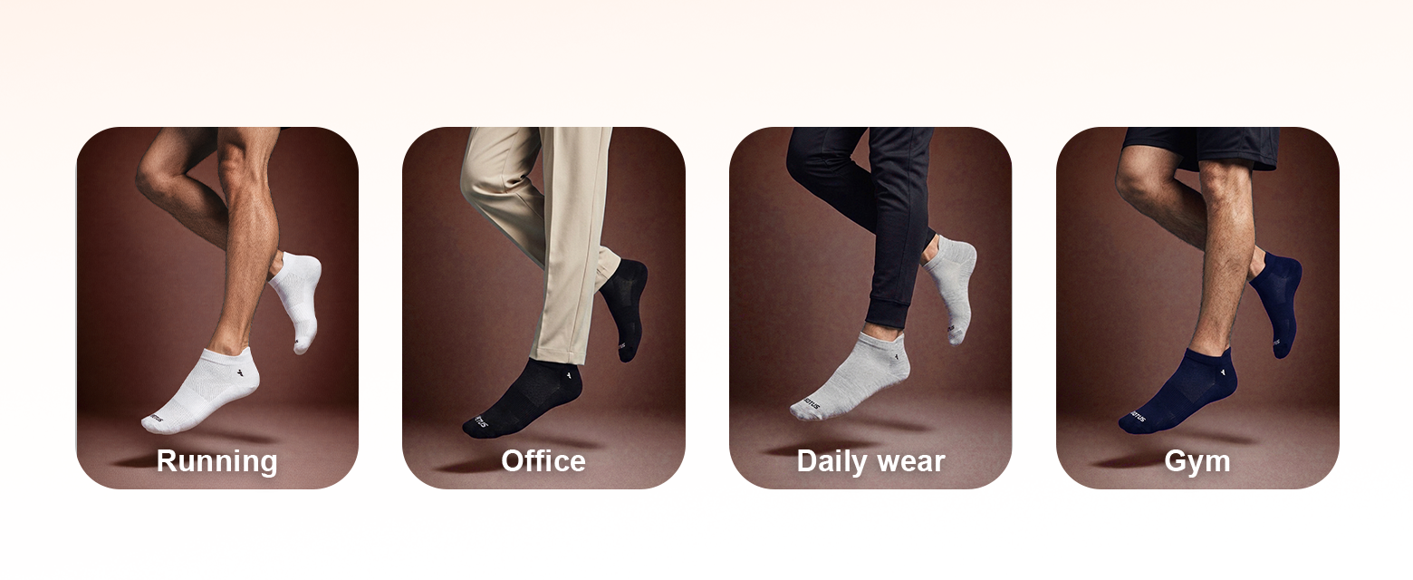 Cotton Socks for Men | Pack of 3 | Free Size - Fit & Fabric 2