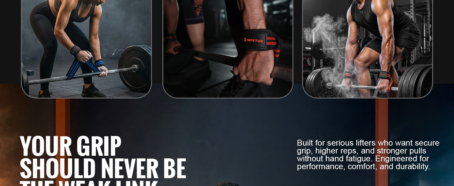 Deadlift Straps | 1 Pair | Universal | Unisex - Fit & Fabric 3