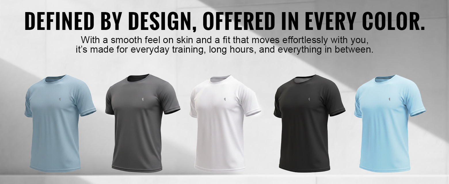 Dot Knit Round Neck T-Shirt - Fit & Fabric 4