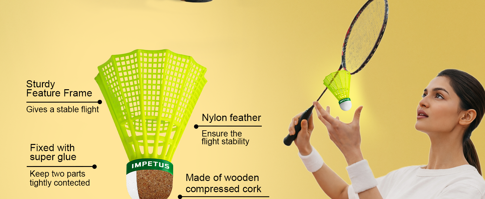 Rally Badminton Shuttlecock | Pack of 6 - Fit & Fabric 3