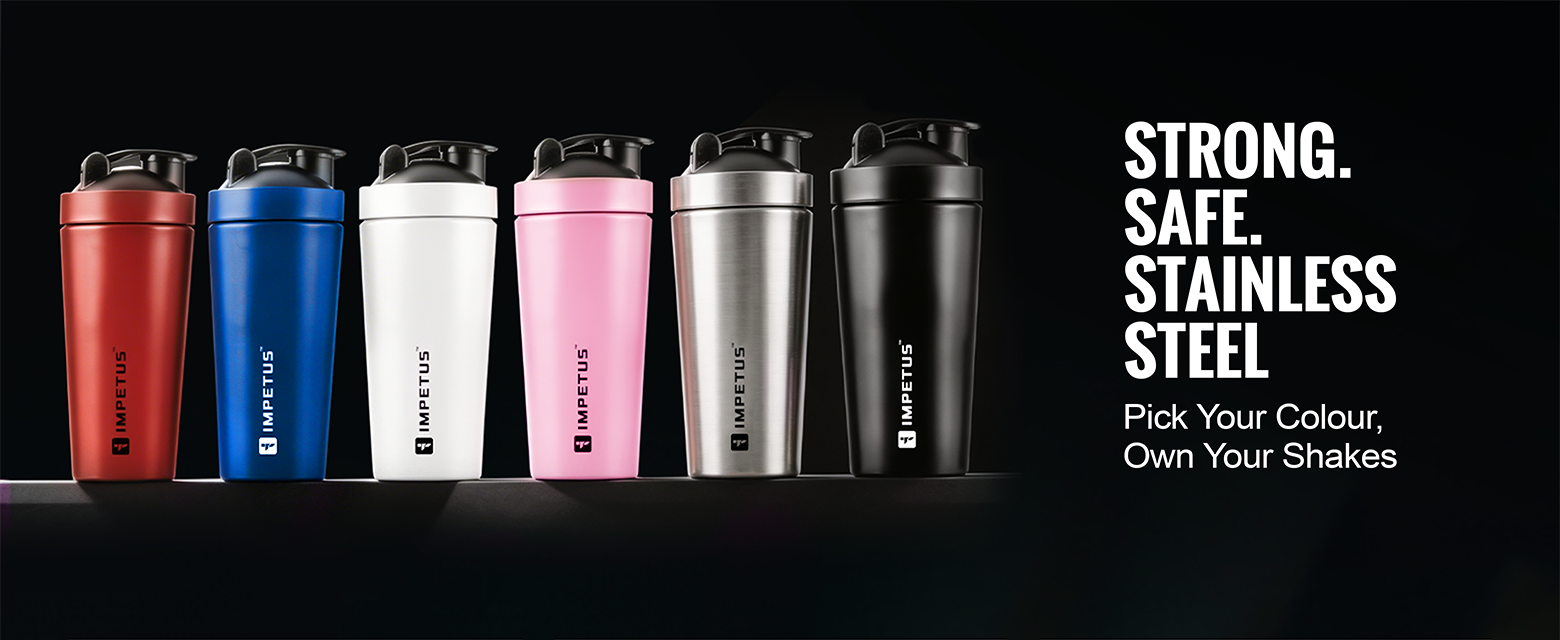 Steel Duo Combo | Steel Protein Shaker Set of 2 - Fit & Fabric 1