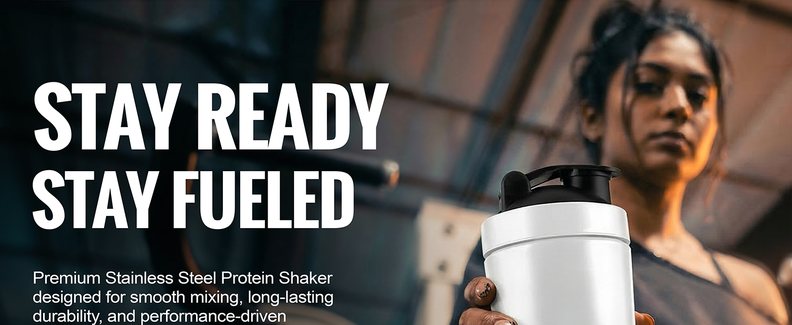 Steel Duo Combo | Steel Protein Shaker Set of 2 - Fit & Fabric 3