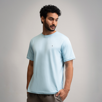 Dot Knit Round Neck T-Shirt