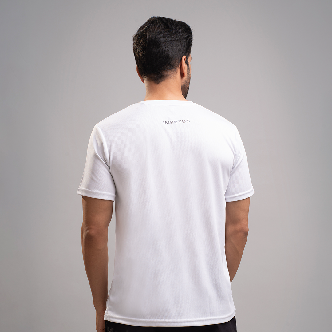 Dot Knit Round Neck T-Shirt