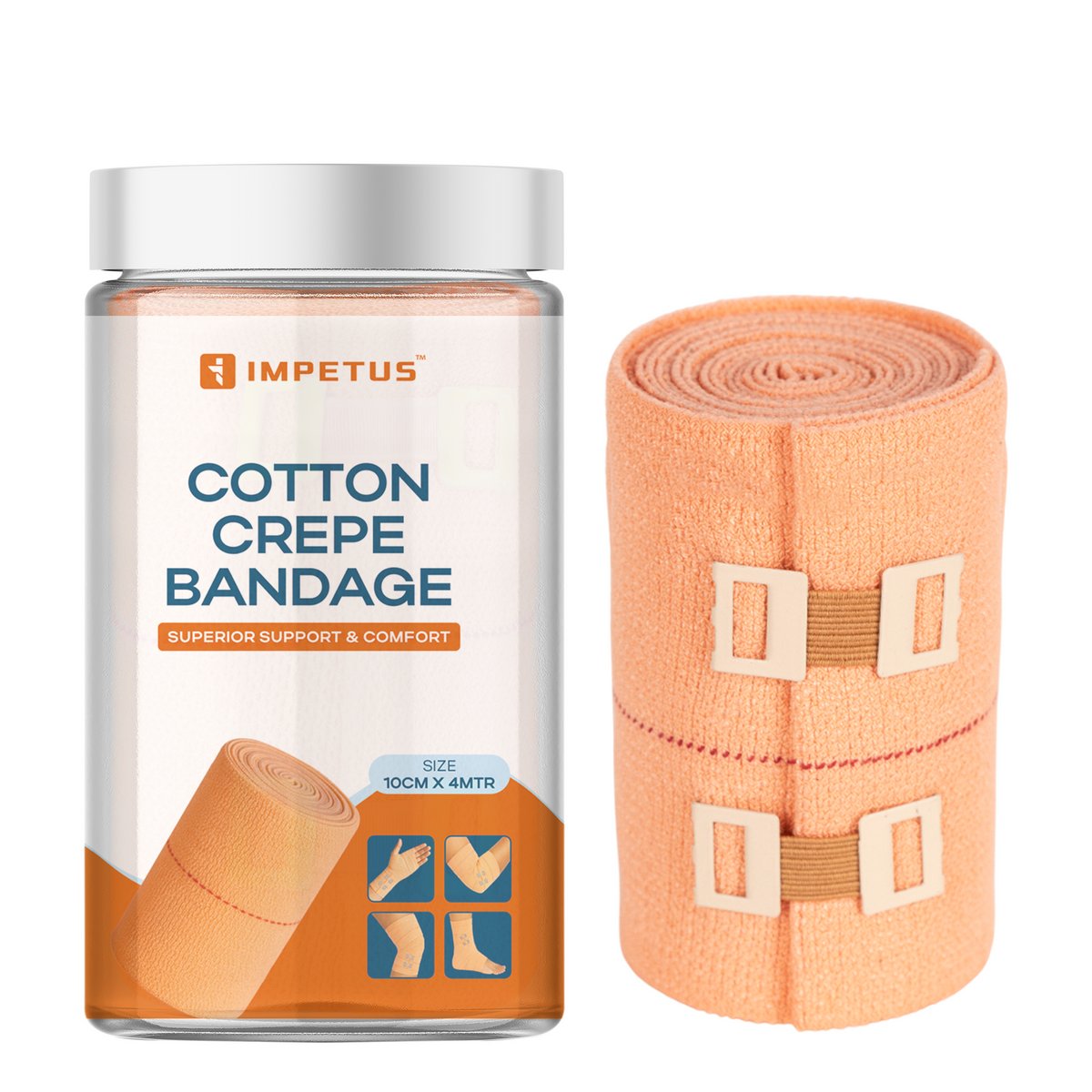 Cotton Crepe Bandage 10cm x 4mtr