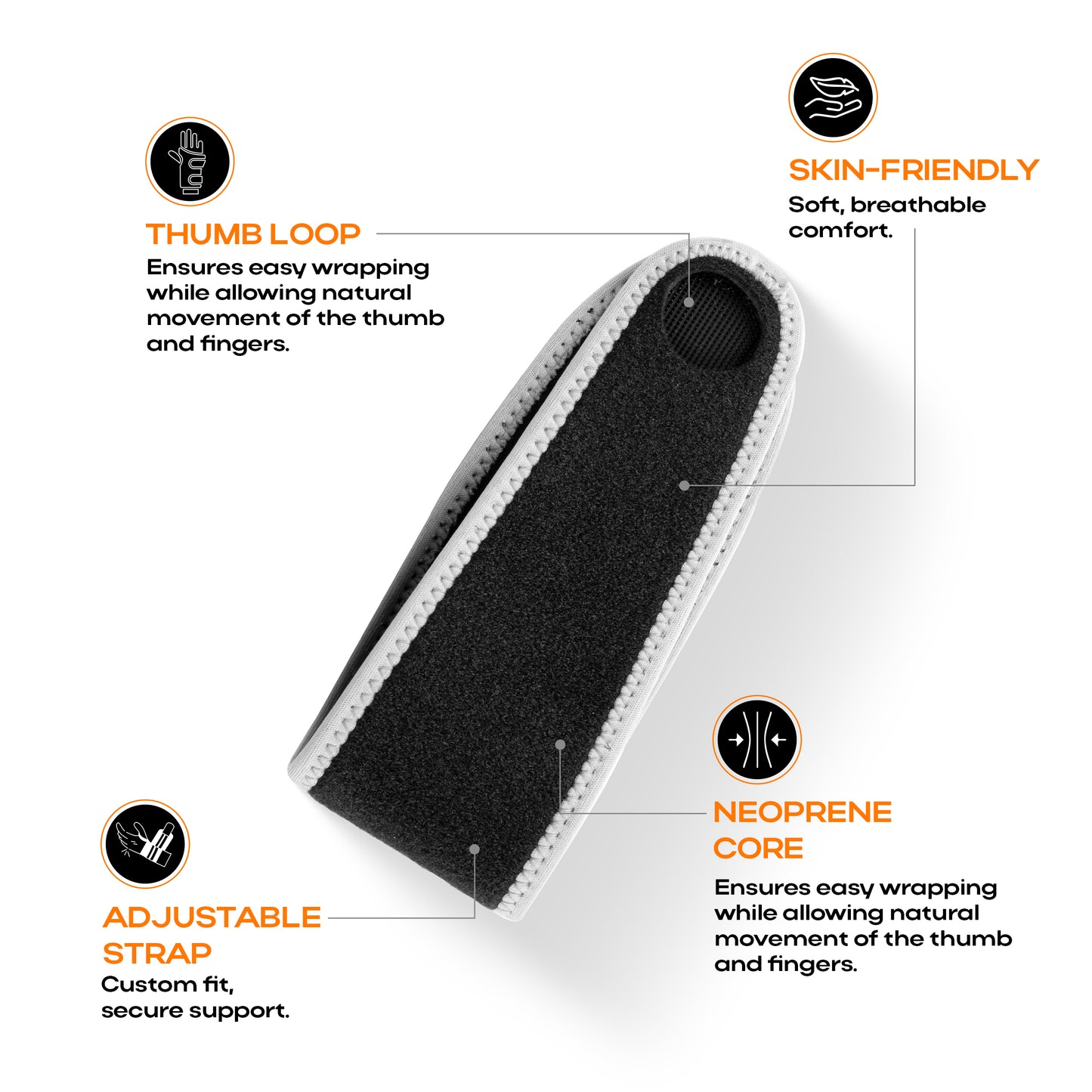IMPETUS Neoprene Wrist Brace | Universal | Unisex | 1 Unit