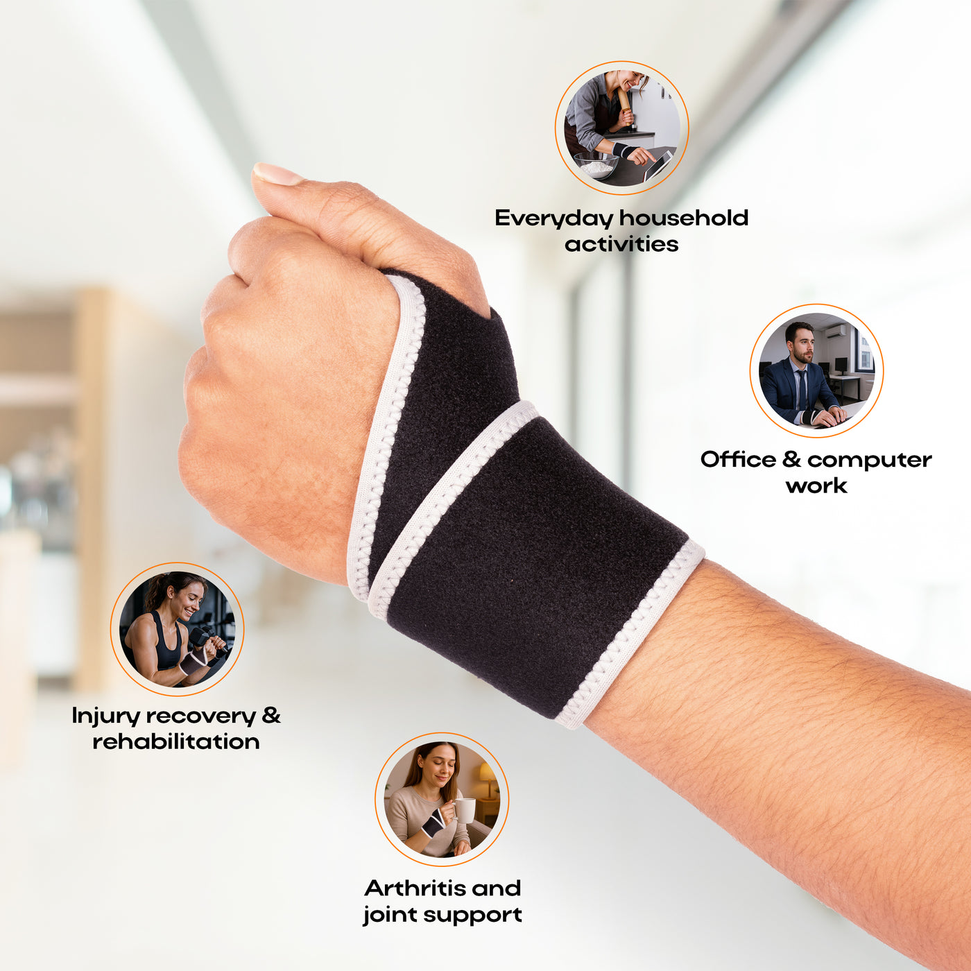 Neoprene Wrist Brace | Universal | Unisex | 1 Unit