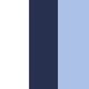 White, Navy & Light Blue