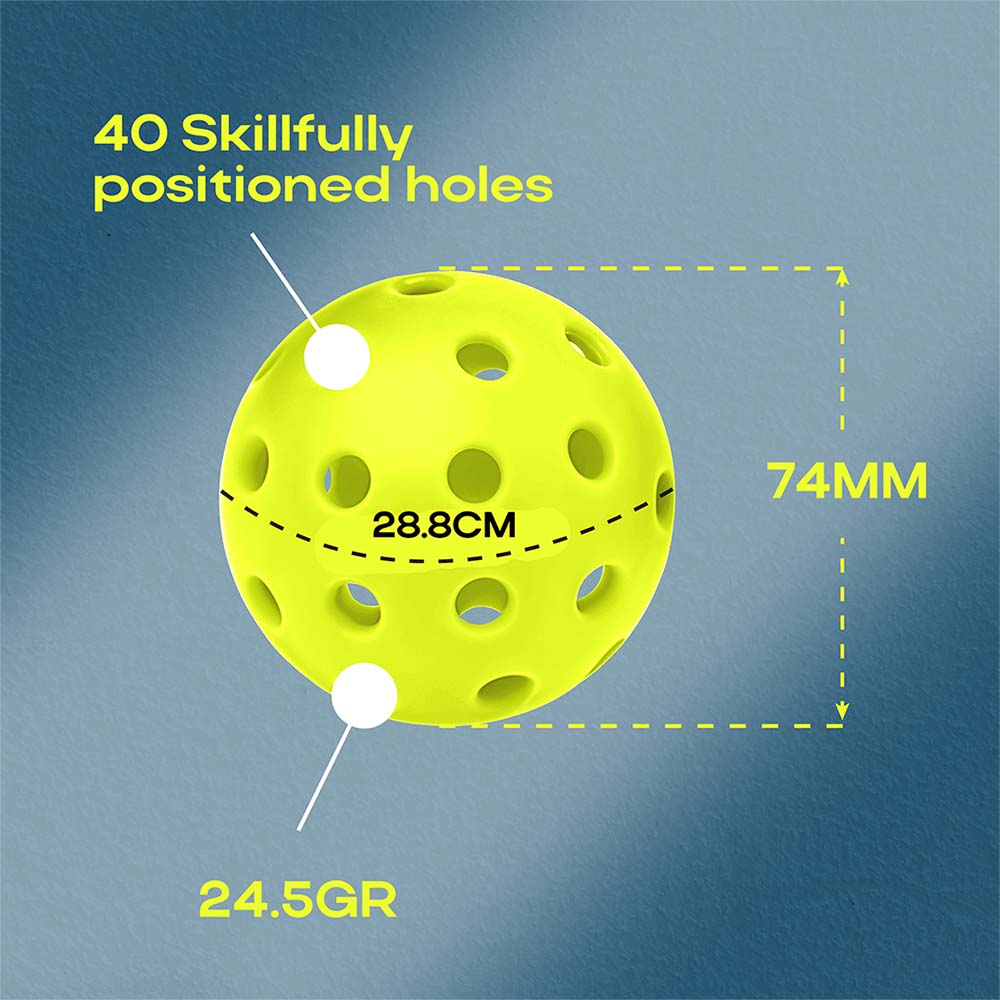 Pickleball | 40 Holes | Pack of 4 | Outdoor