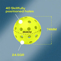 Pickleball | 40 Holes | Pack of 4 | Outdoor