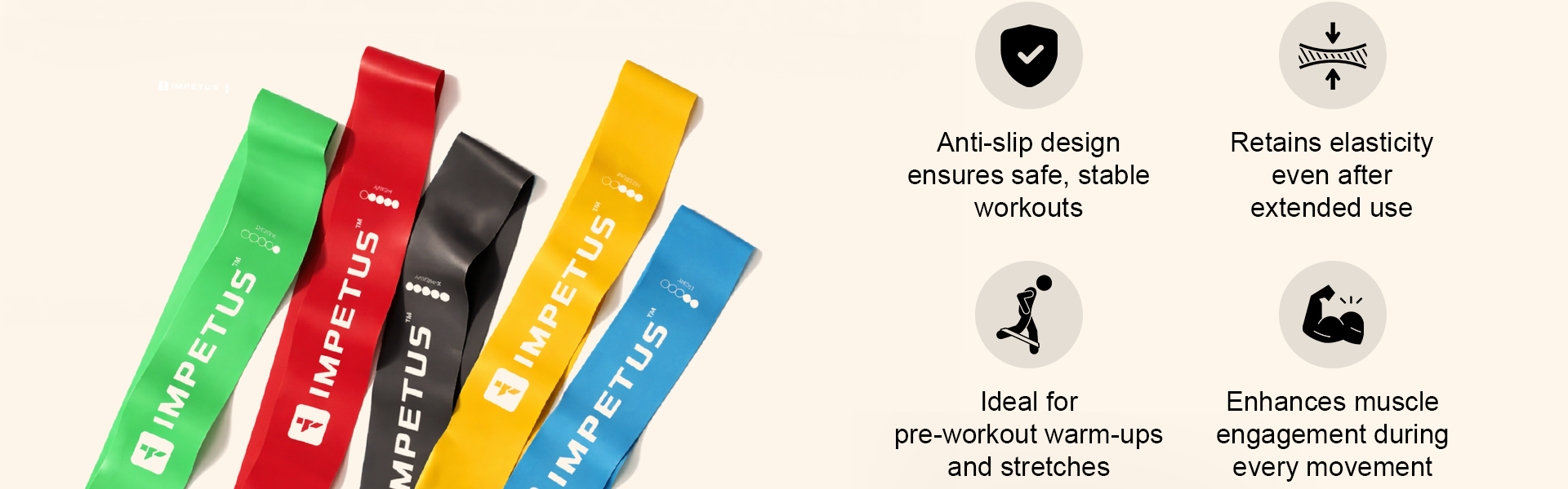 Resistance FlexBands | Set of 5 | Universal - Fit & Fabric 2