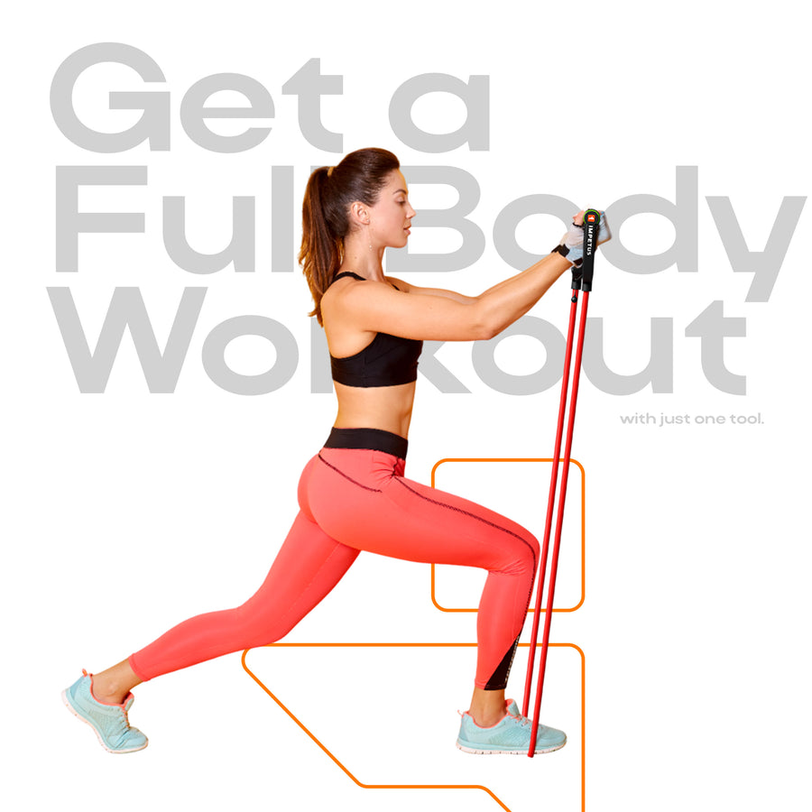 Single Toning Tube | 10-15Kgs Resistance | Unisex | Red