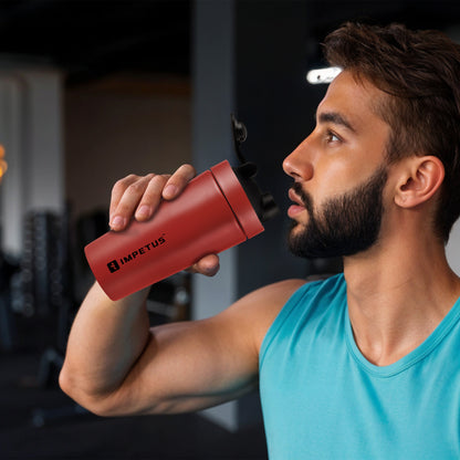 StrengthFuel Combo | Steel Protein Shaker and Deadlift Strap