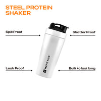 Steel Protein Shaker | 750ml | 1 Unit