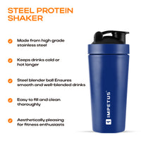 Steel Protein Shaker | 750ml | 1 Unit