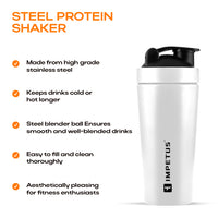 Steel Protein Shaker | 750ml | 1 Unit