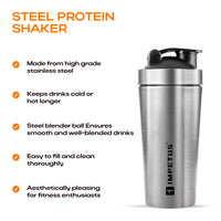 Steel Protein Shaker | 750ml | 1 Unit