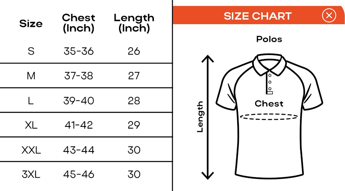 Size chart 1