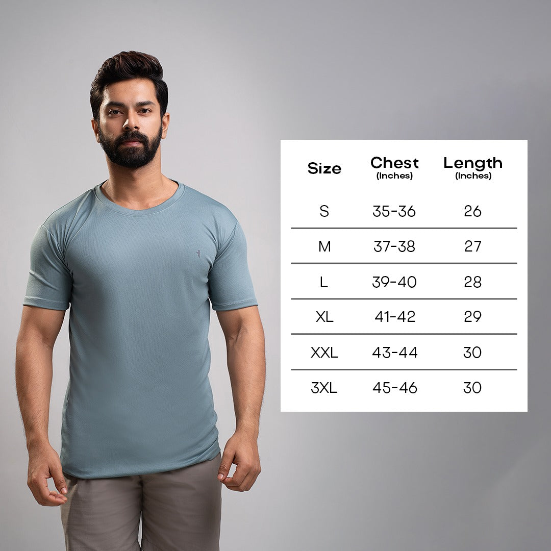 Dot Knit Round Neck T-Shirt