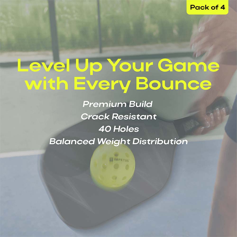 Pickleball | 40 Holes | Pack of 4 | Outdoor